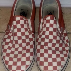 Checkered Vans Slip ons 507452 Unisex Mens SZ 11.5 Womens Sz 13